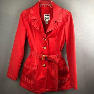 Old Navy Red HOT Trench coat. SZ SM